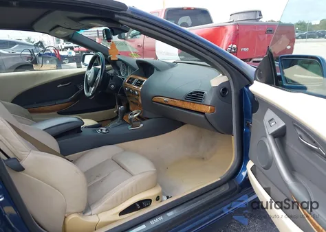 2005 BMW 645Ci из США, поврежденный, VIN WBAEK73495B326363